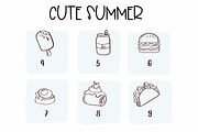 Cute Summer| Symbols Fonts, a Symbol Font by Sirinart (Thumbnail 4 of 6)