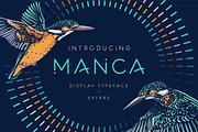 Manca Display Typeface + Extras, a Font by Pencil Twist (Thumbnail 1 of 8)