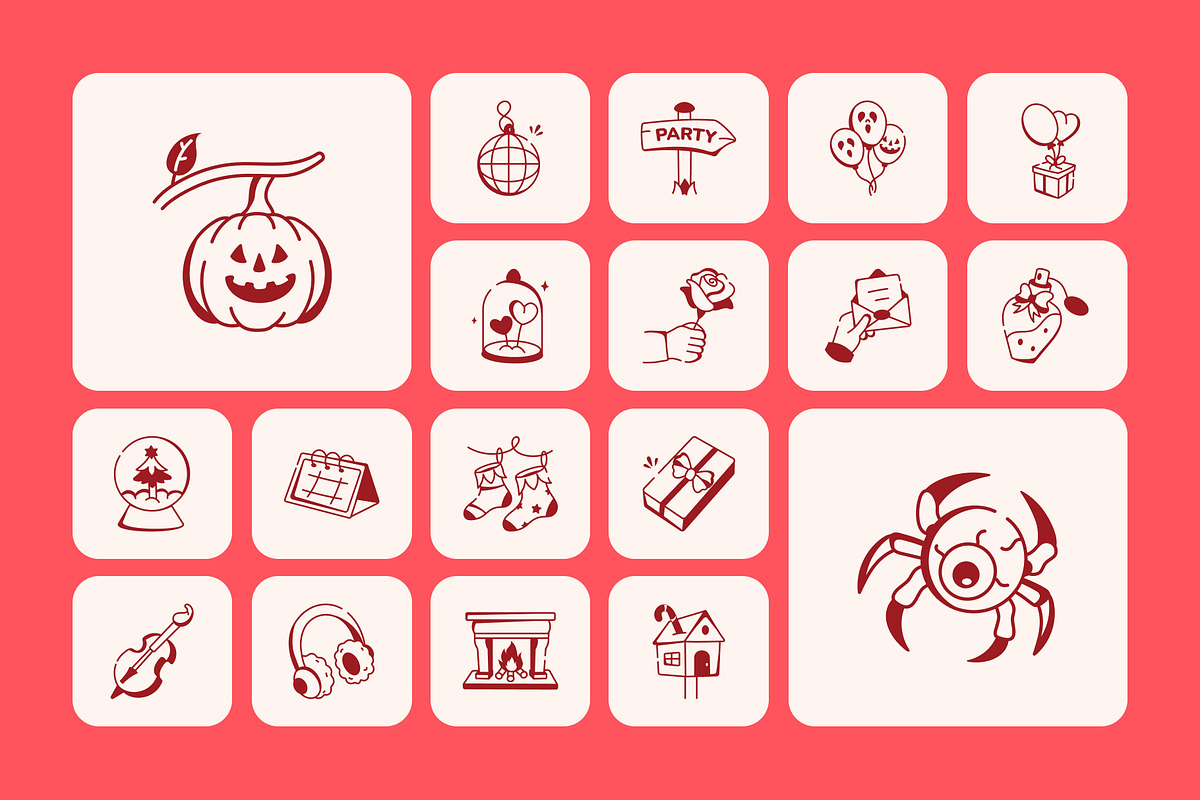 Animated Love and Celebration Icons, an Outline Icon by Prosymbols (Photo 3 of 7)
