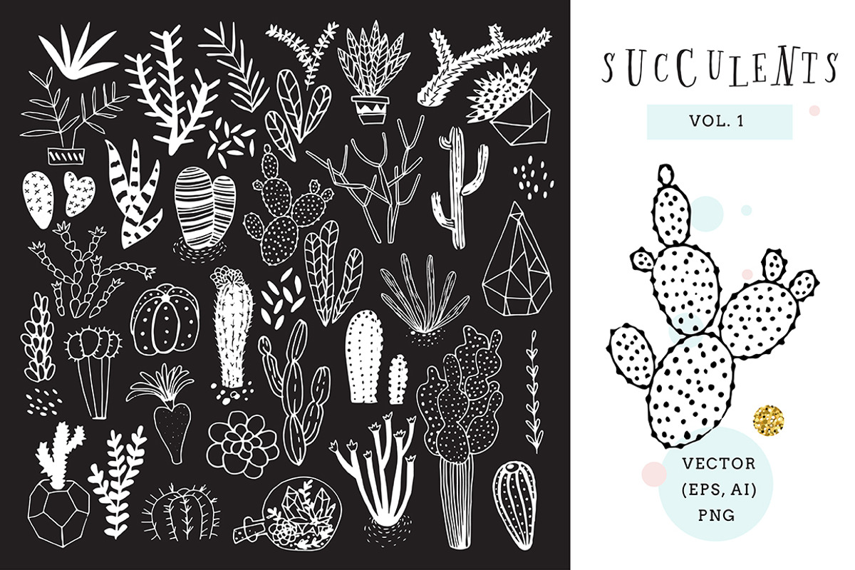 Succulents, an Illustration by Le Chernina (Photo 2 of 3)