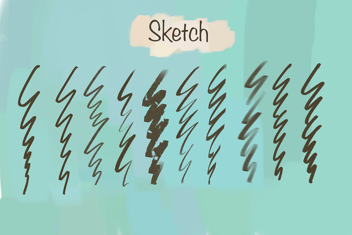 Textured Procreate Brush, a Brush Add-On by badrusblue (Photo 2 of 5)