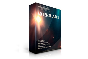 60 Lensflares / Light Leaks Overlays