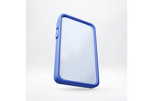 Blue mockup of abstract 3d, an Object Illustration by Abscent
