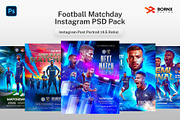 Football Matchday Instagram Template, a Social Media Template by Bornx Design (Thumbnail 1 of 7)