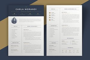 Minimal Resume Template Carla