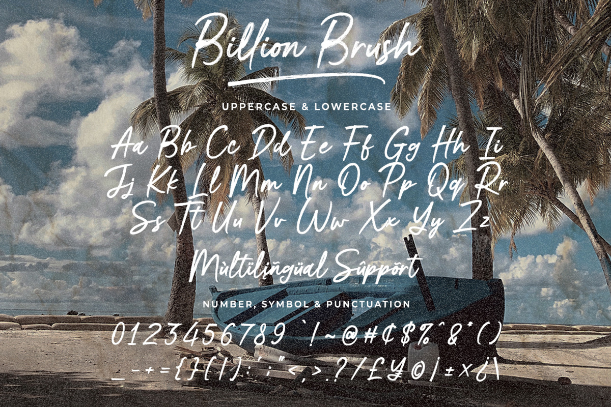 Billion Brush, a Handwritten Font by Gatype (Photo 6 of 8)