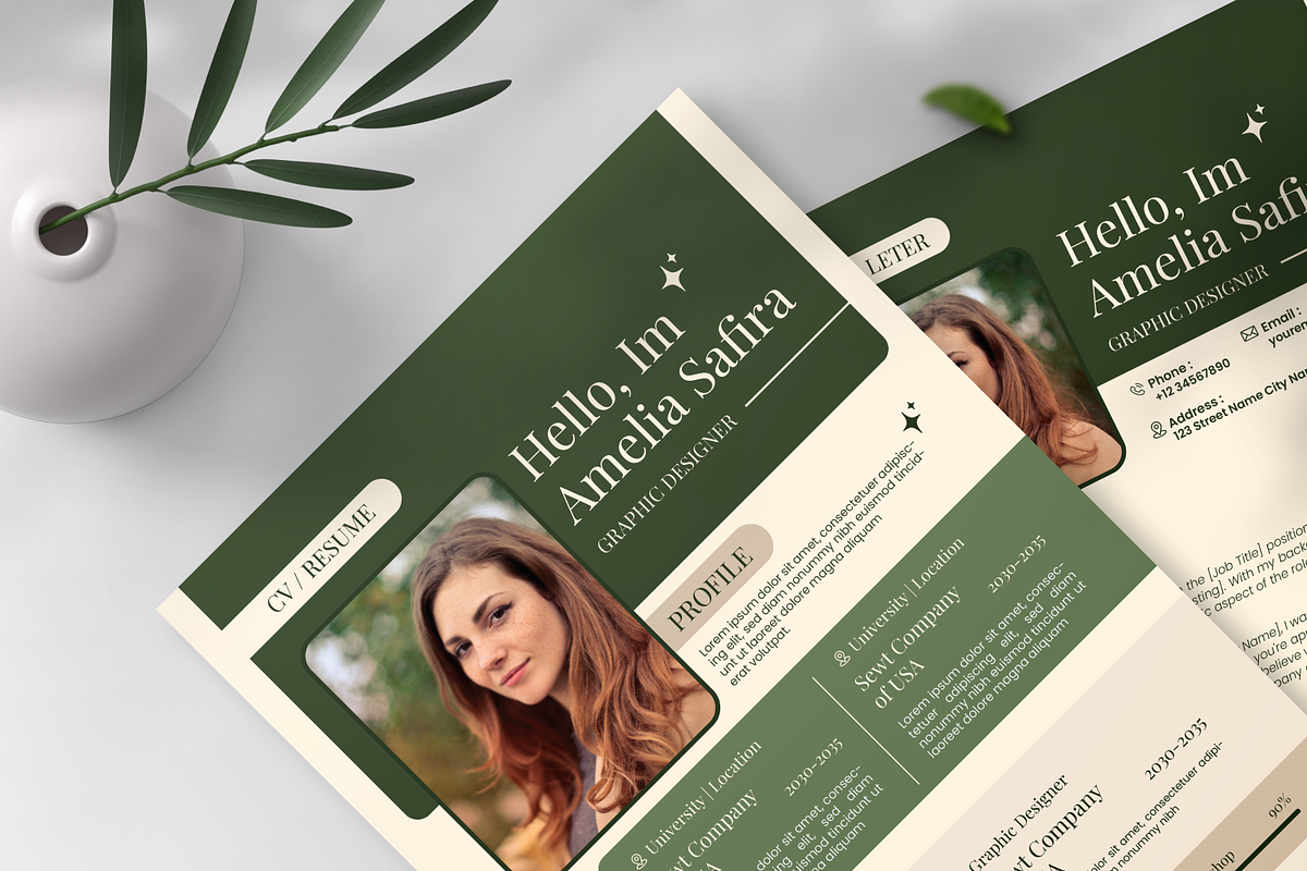 Creative Resume & Cover Letter, a Resume Template by SquidPixey (Photo 6 of 6)