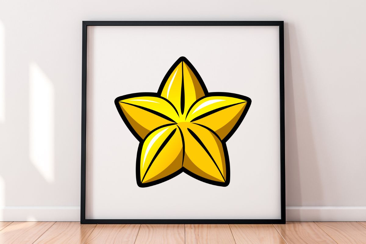 Cartoon Carambola Clipart Set, a Food Illustration by newminddesign (Photo 5 of 8)
