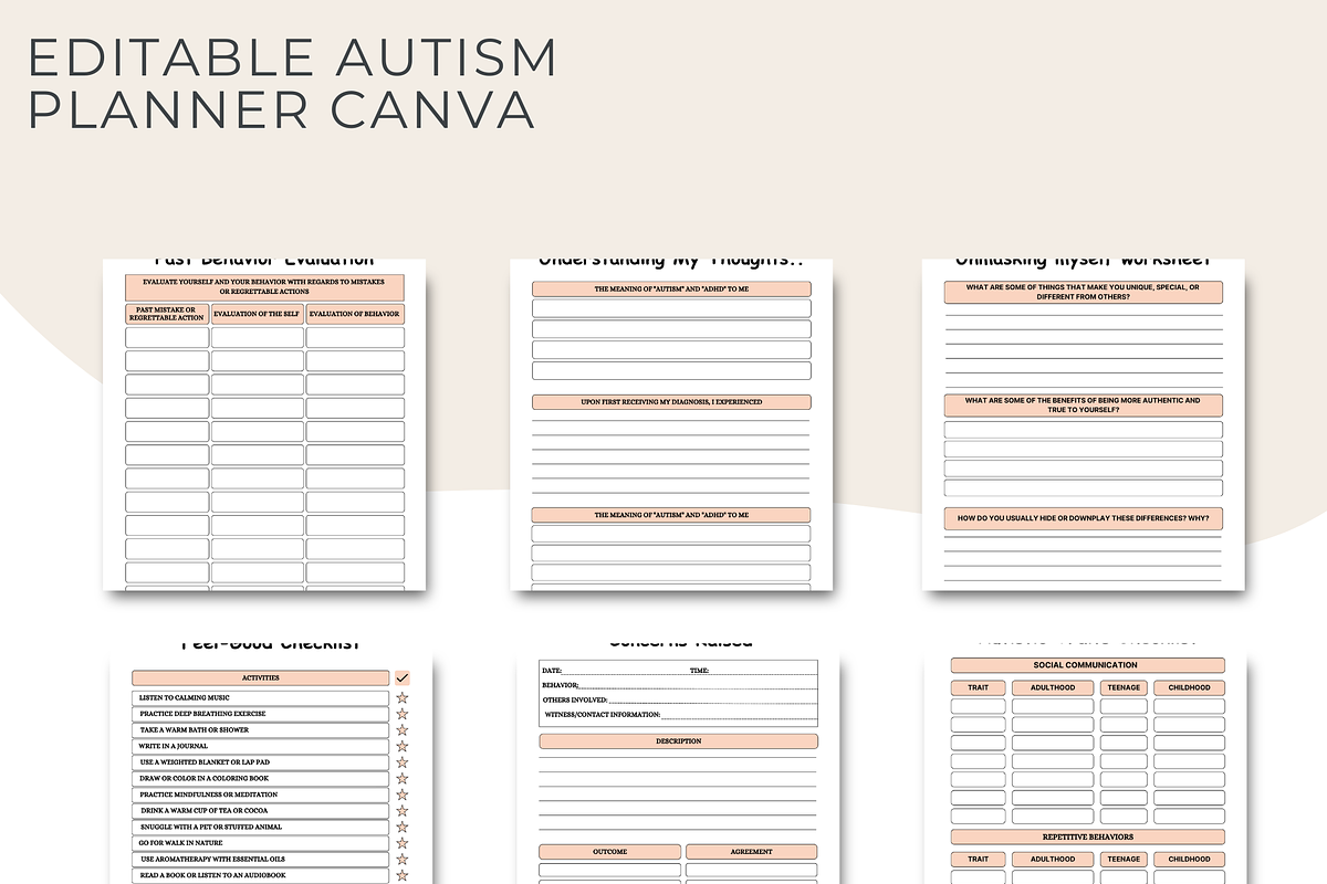 Autism Worksheets Printable, a Stationery Template by Local Marketing Templates (Photo 9 of 11)