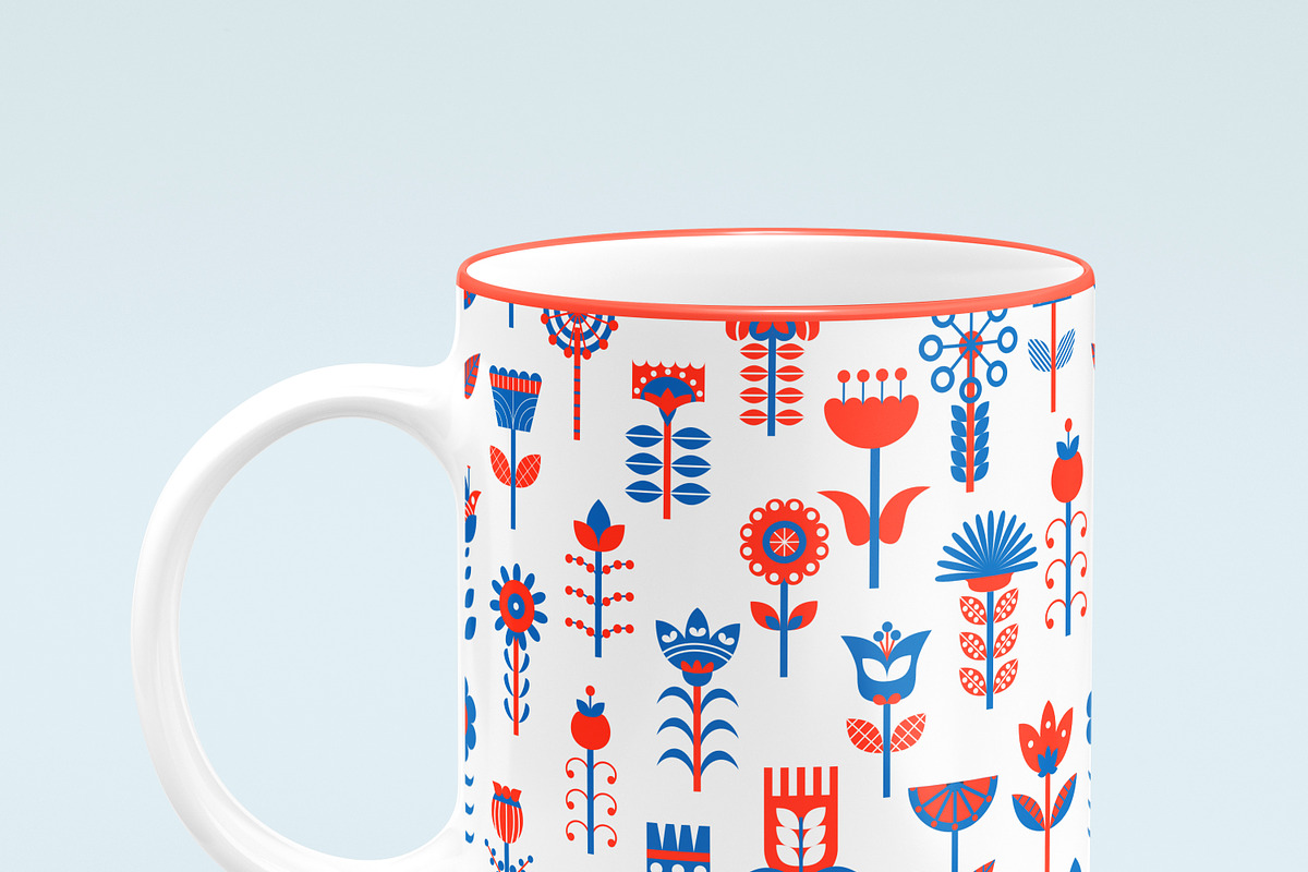 Folk Art Seamless Collection, a Background Graphic by Petite Lily (Photo 3 of 8)