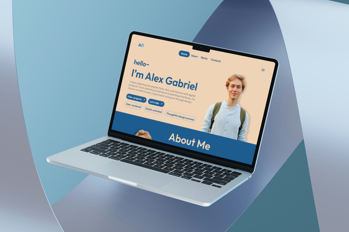 Alex – Student Portfolio Landing, a Landing Page Template by trabaskriya (Photo 5 of 5)