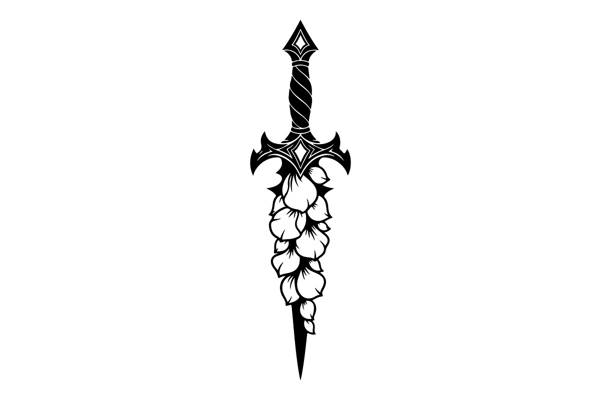 Ornamental Dagger Silhouette Bundle, an Object Illustration by Gaye Art (Photo 17 of 31)