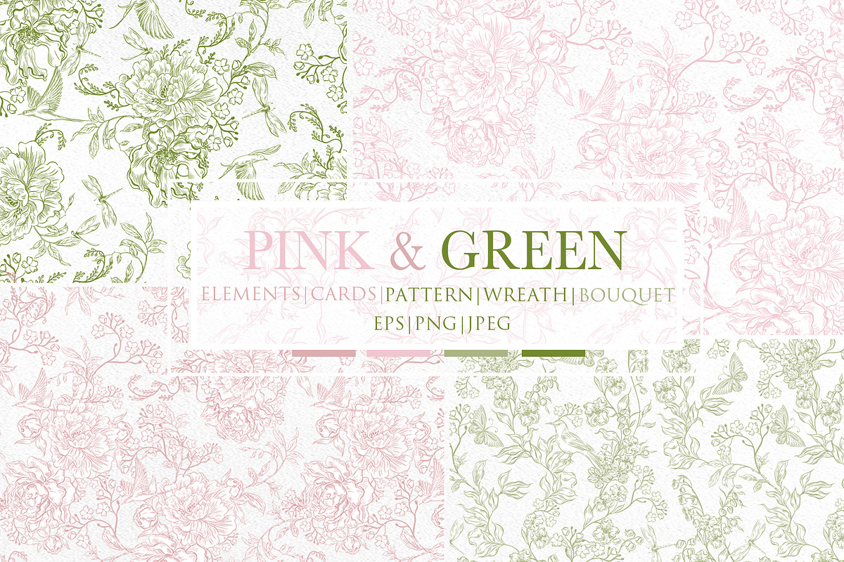 Graphic Pink&Green Wedding 2, an Object Graphic by Knopazyzy (Photo 1 of 14)