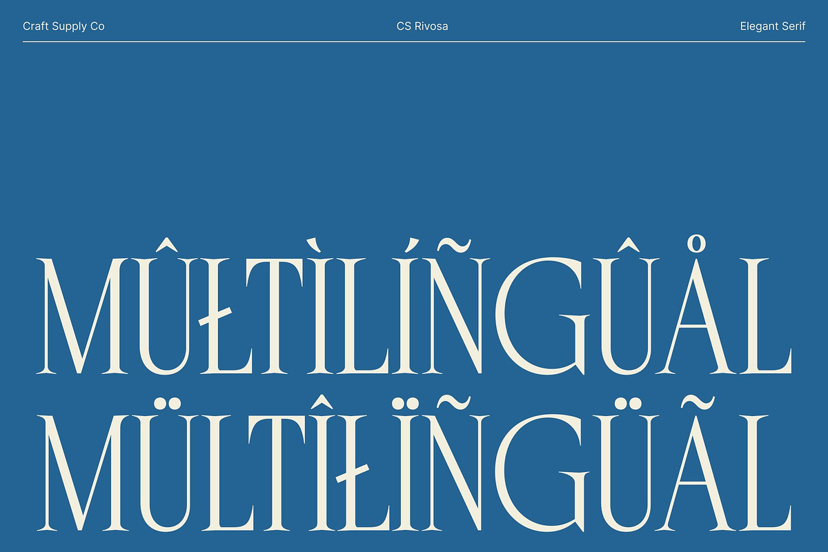 CS Rivosa – Elegant Serif Font, a Serif Font by Craft Supply Co. (Photo 7 of 8)