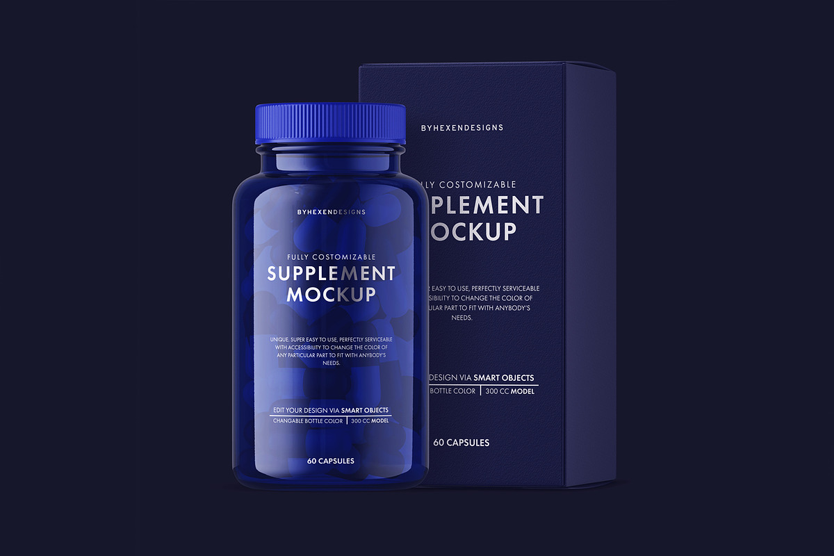 Supplement Bottle Mockup, a Product Mockup by HexenDesigns (Photo 10 of 12)