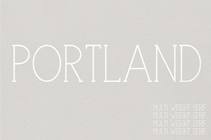 Portland Serif A Multi-Weight Font