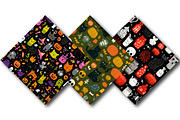 Halloween Digital Paper, an Illustration by DreamPrint404 (Thumbnail 3 of 4)