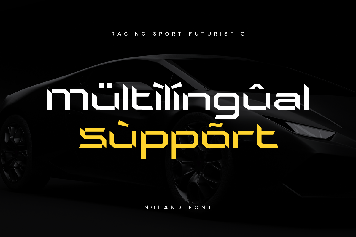 Noland - Sport Futuristic Font, a Sans Serif Font by Hamz Studio (Photo 9 of 12)