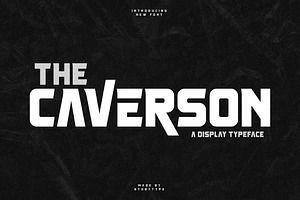 The Caverson Display Typeface Font