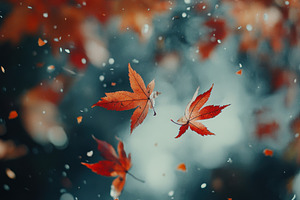A peaceful autumn banner, a Photo by Pavel_design