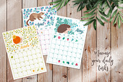 2022 calendar planner with animals, a Stationery Template by MagicForestory (Thumbnail 4 of 8)