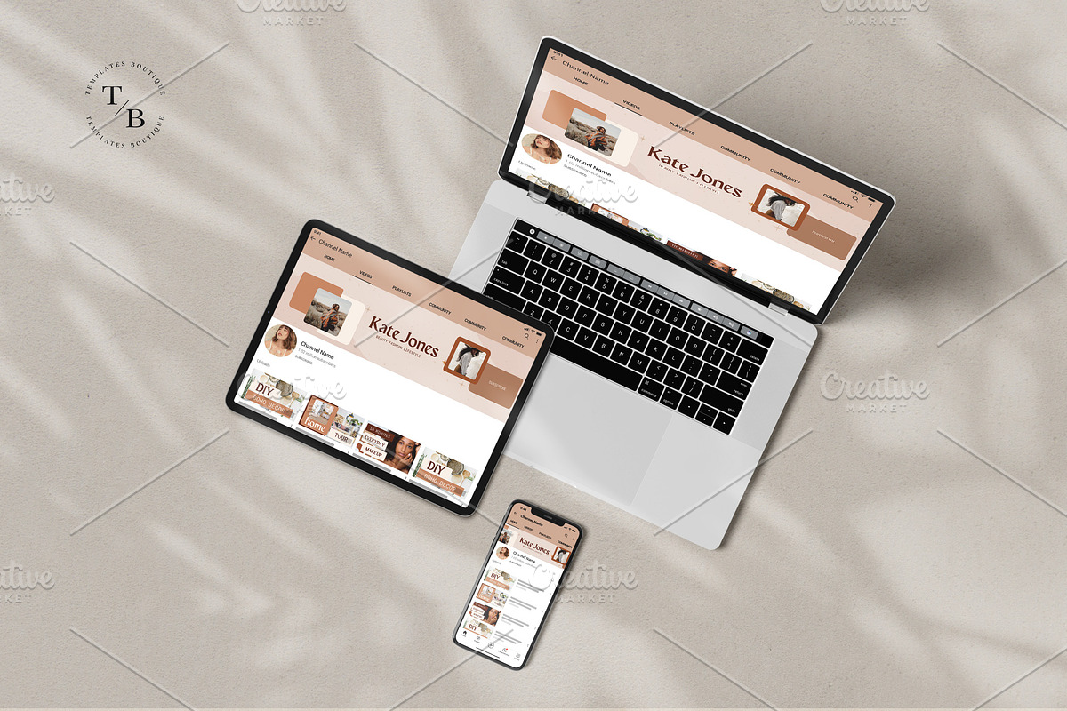 YouTube Channel Branding Kit | Canva, a Social Media Template by Templates Boutique (Photo 8 of 8)