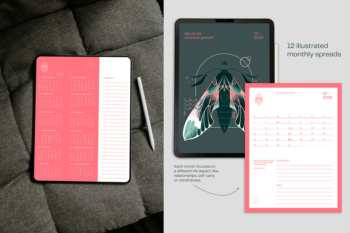 Digital Planner & Journal 2025, a Templates & Theme by sans_sandra.staub (Photo 1 of 3)