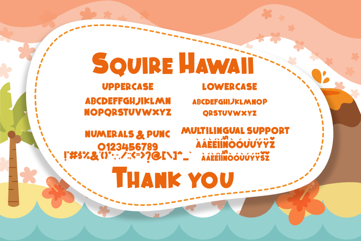 Squire Hawaii Display Font, a Sans Serif Font by KennedyStudio (Photo 8 of 8)