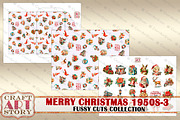 Merry Christmas Fussy-3 Cuts, a Person Illustration by CraftArtStory (Thumbnail 5 of 6)