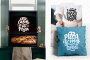 Pizza Lettering Quotes, a Decorative Illustration by Artlana (Thumbnail 2 of 2)