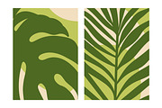 Tropical leaf posters, cards set, a Decorative Illustration by Good Studio (Thumbnail 5 of 14)