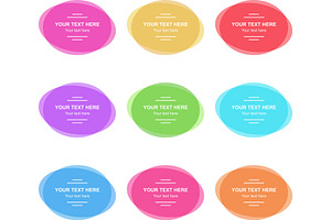 Set of Vector Colorful Banners, a Background Graphic by FineArtStudio