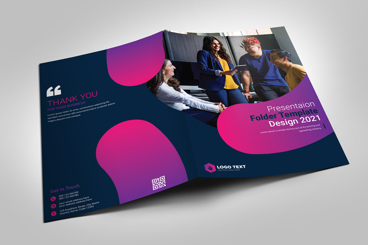 Presentation Folder Template Design, a Poster Template by zahidhossainalif (Photo 3 of 6)