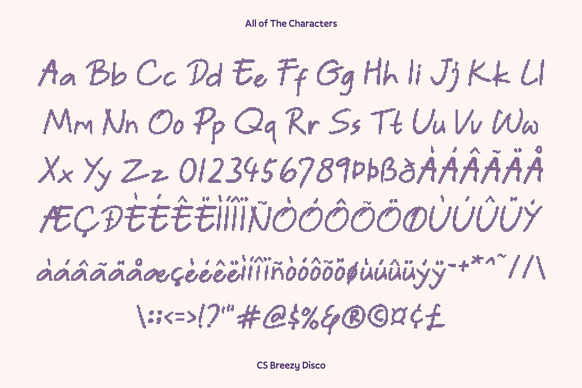 CS Breezy Disco, a Handwritten Font by Craft Supply Co. (Photo 8 of 8)