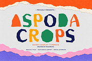 Aspoda Crops – Quirky Sans Font, a Sans Serif Font by RagamKata (Thumbnail 1 of 10)