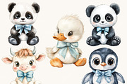 Vintage Plush Animals Clipart Bundle, an Animal Illustration by SparkyDesignsUS (Thumbnail 4 of 9)