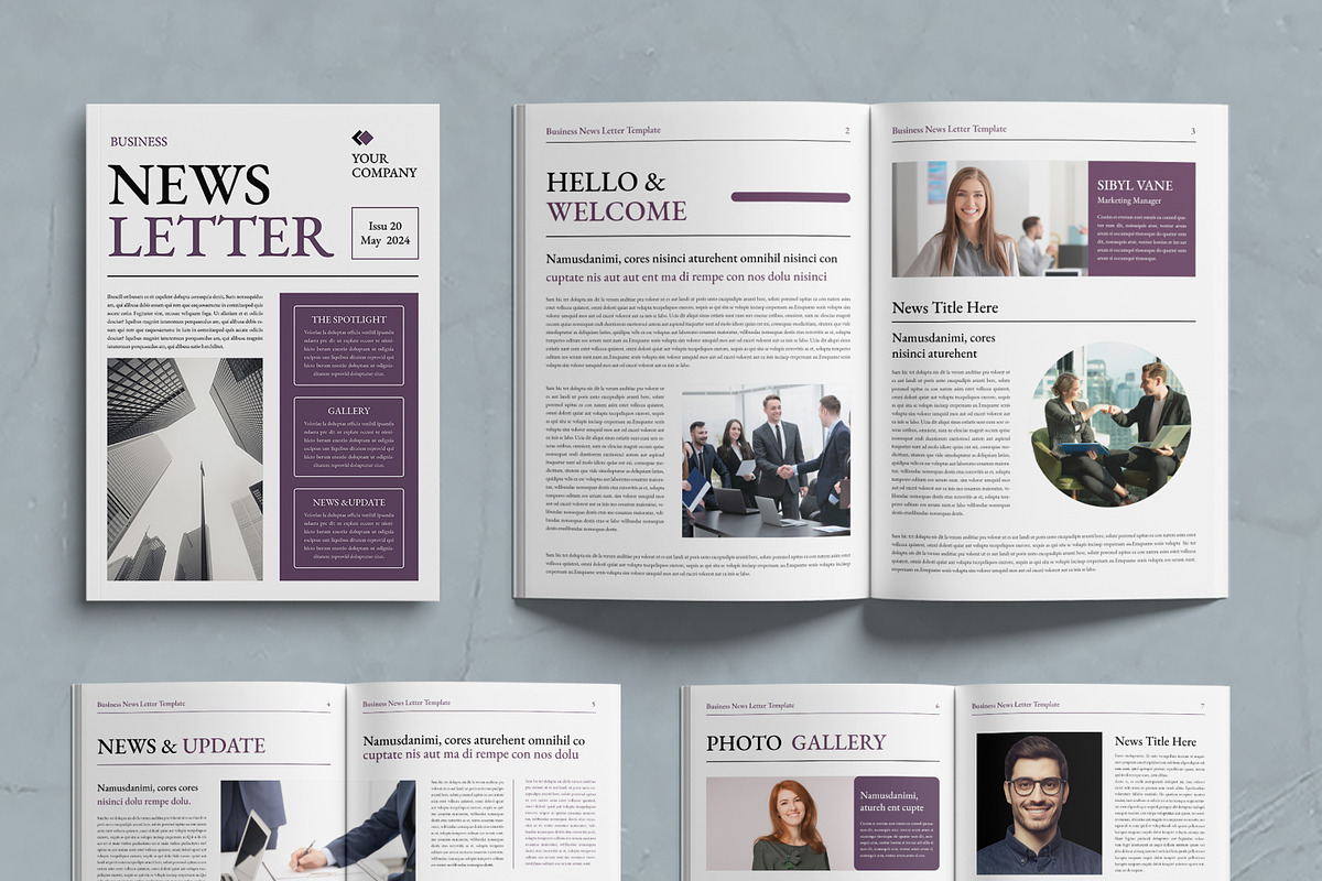 Newsletter Template, a Magazine Template by MightyDesign (Photo 2 of 7)