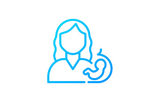 Prenatal care pixel perfect gradient, an Outline Icon by IMG Visuals