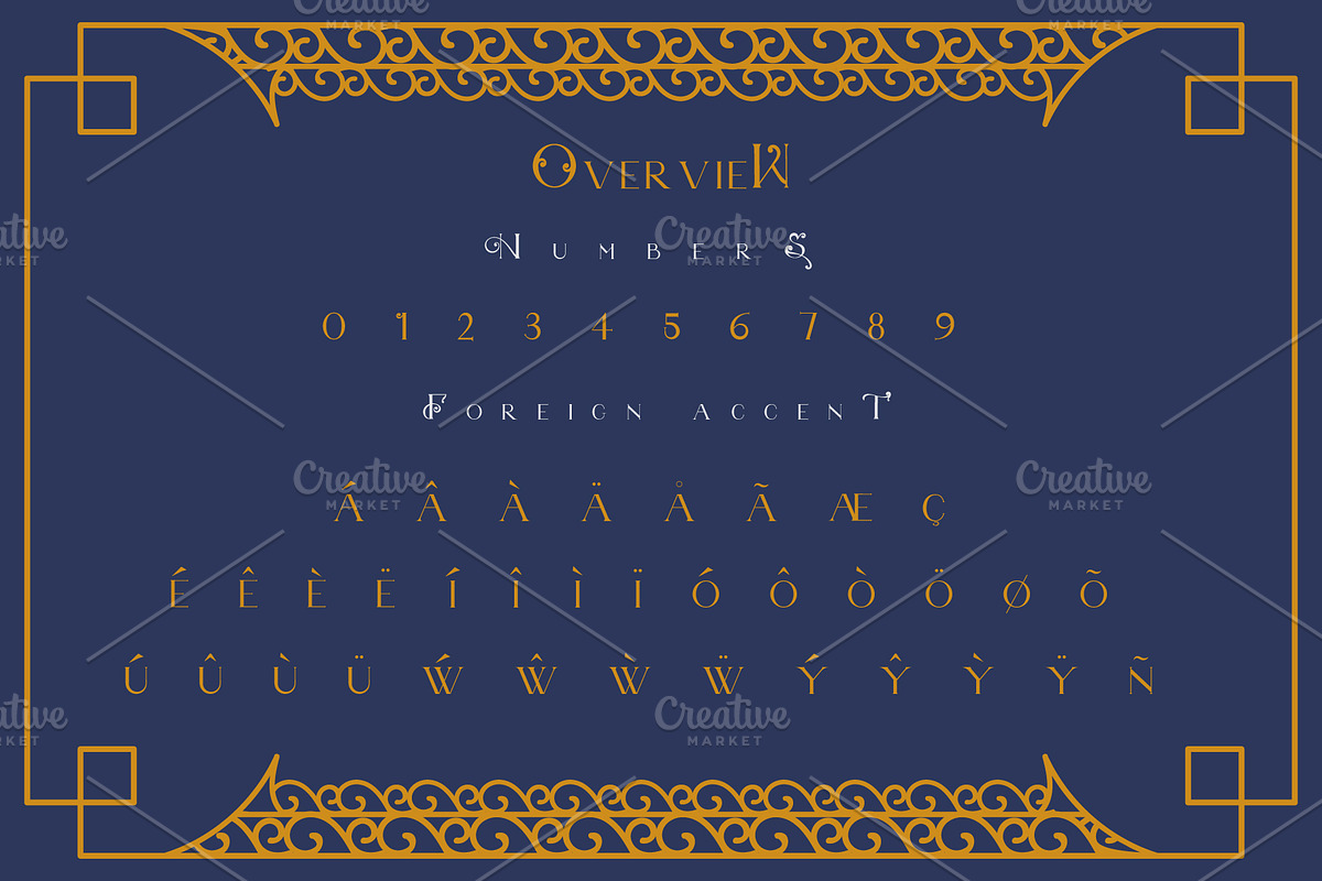 Black Hawk Font + Extra Ornaments ^^ preview 7