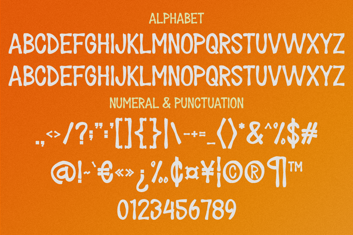 Jack House - Halloween Display Font, a Sans Serif Font by MaikoHatta (Photo 3 of 7)