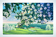 Spring landscape (SET illustration), a Food Illustration by Countryside life (Thumbnail 4 of 10)