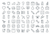 250+ Medical and Health Vector Icons, an Outline Icon by Vectors Market (Thumbnail 4 of 5)