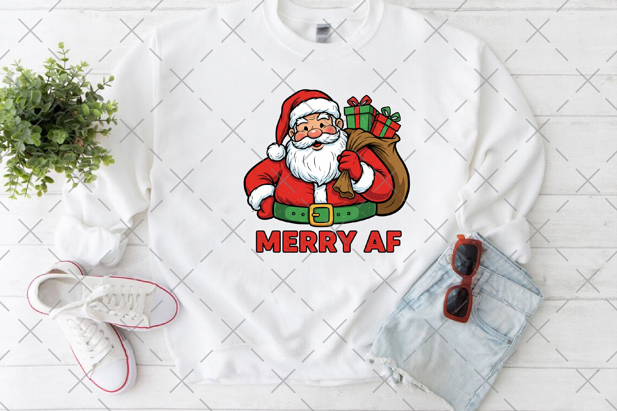 Funny Santa Claus PNG, an Illustration by Craft Nest (Photo 5 of 6)