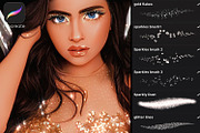 Procreate Glitter and Gold brushes, a Brush Add-On by Photohacklovers (Thumbnail 3 of 5)