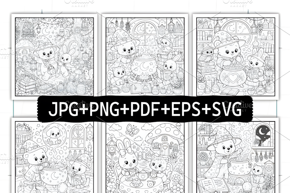 Magic Whimsy Magical Coloring Book, a Decorative Illustration by Coco Bloom (Photo 2 of 8)