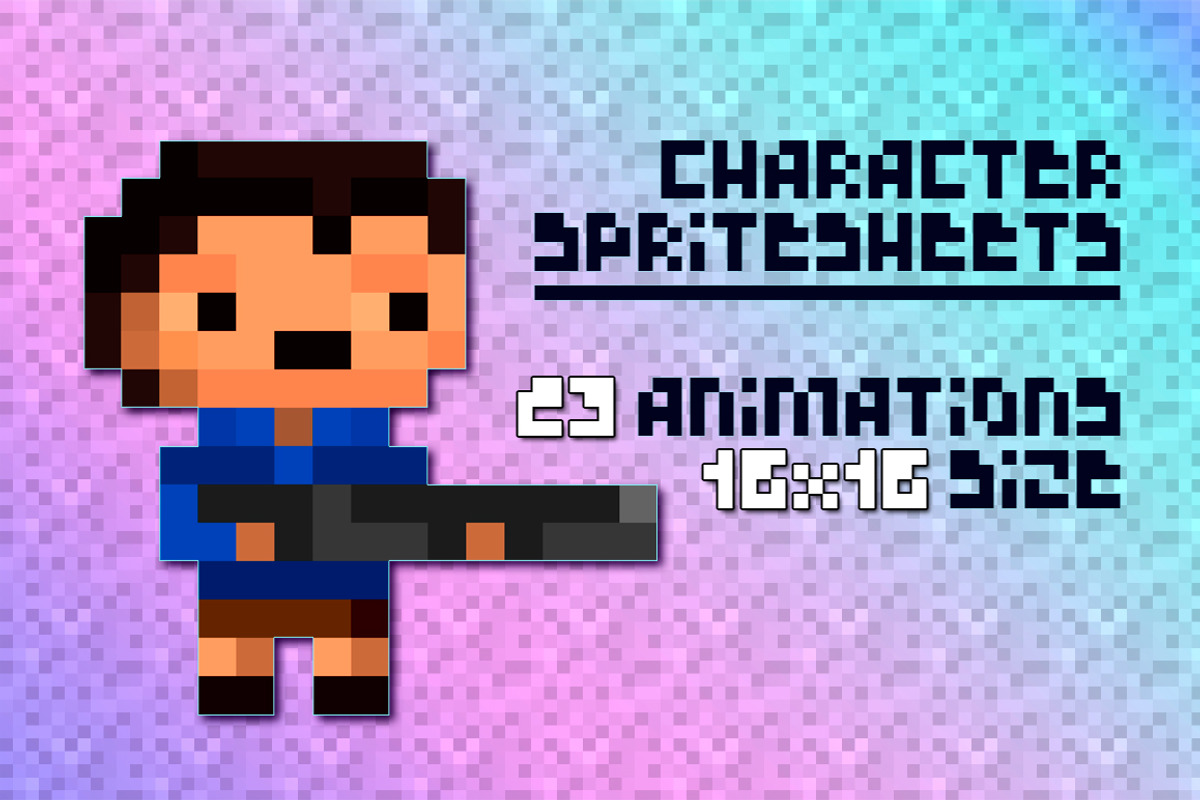 Pixel Character Spritesheets, an Illustration by Firsik (Photo 1 of 2)
