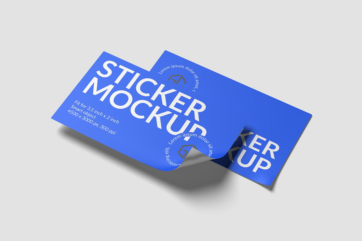Sticker Mockups, an Advertising Mockup by graphiccrew (Photo 7 of 10)