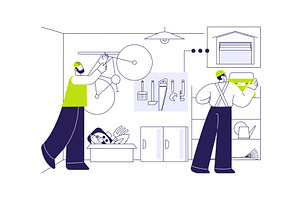 Garage maintenance abstract concept, an Object Illustration by Visual Generation