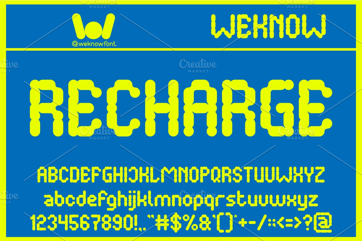 Battery font, a Font by weknow (Photo 2 of 5)