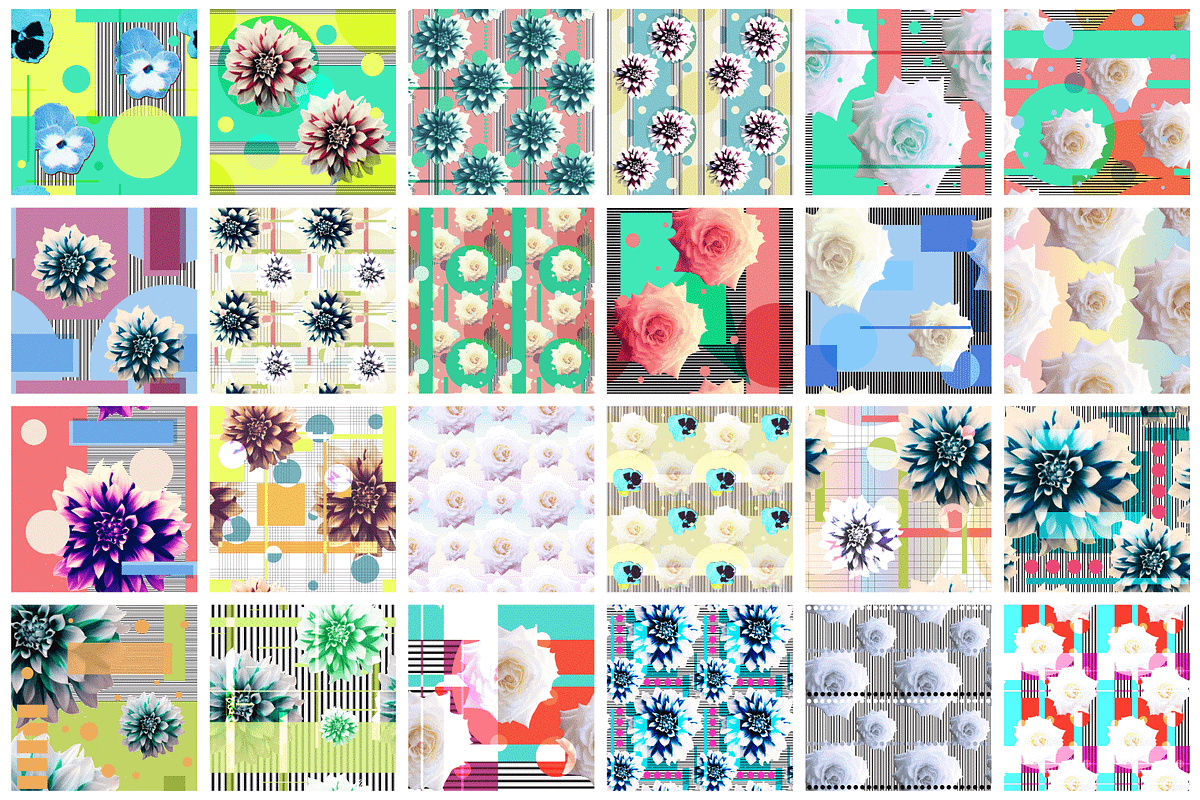 Flower power - seamless patterns, a Pattern Graphic by Art Sproot (Photo 5 of 6)